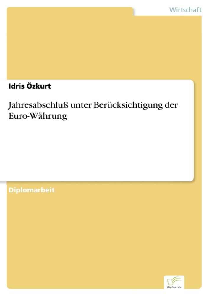 Jahresabschluß unter Berücksichtigung der Euro-Währung main product photo