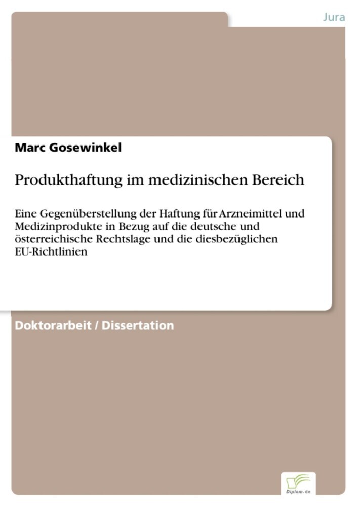 Produkthaftung im medizinischen Bereich main product photo