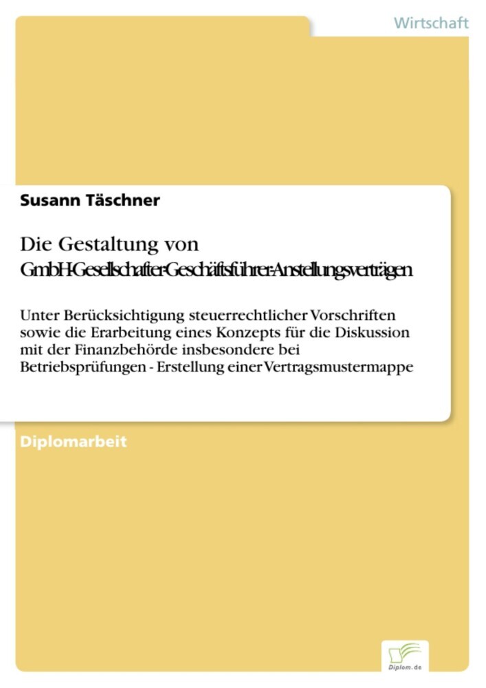 Die Gestaltung von GmbH-Gesellschafter-Geschäftsführer-Anstellungsverträgen main product photo