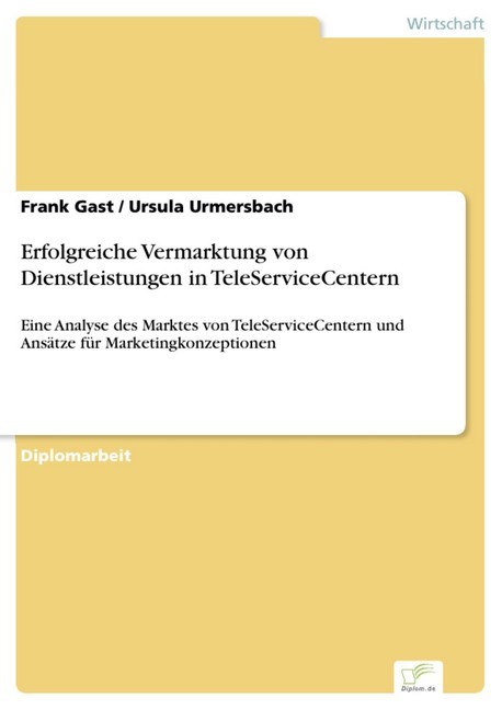 Erfolgreiche Vermarktung von Dienstleistungen in TeleServiceCentern main product photo