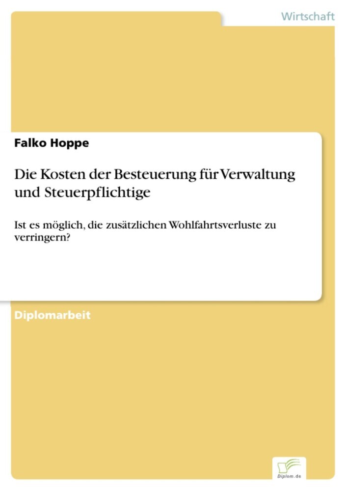 Die Kosten der Besteuerung für Verwaltung und Steuerpflichtige main product photo