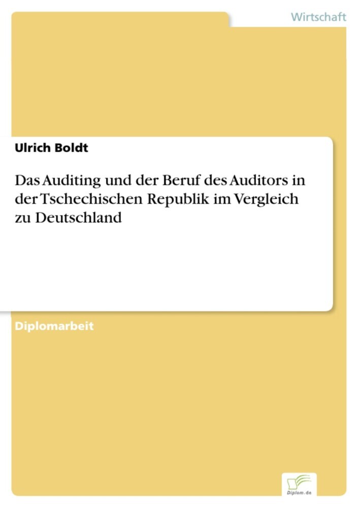 Das Auditing und der Beruf des Auditors in der Tschechischen Republik im Vergleich zu Deutschland main product photo