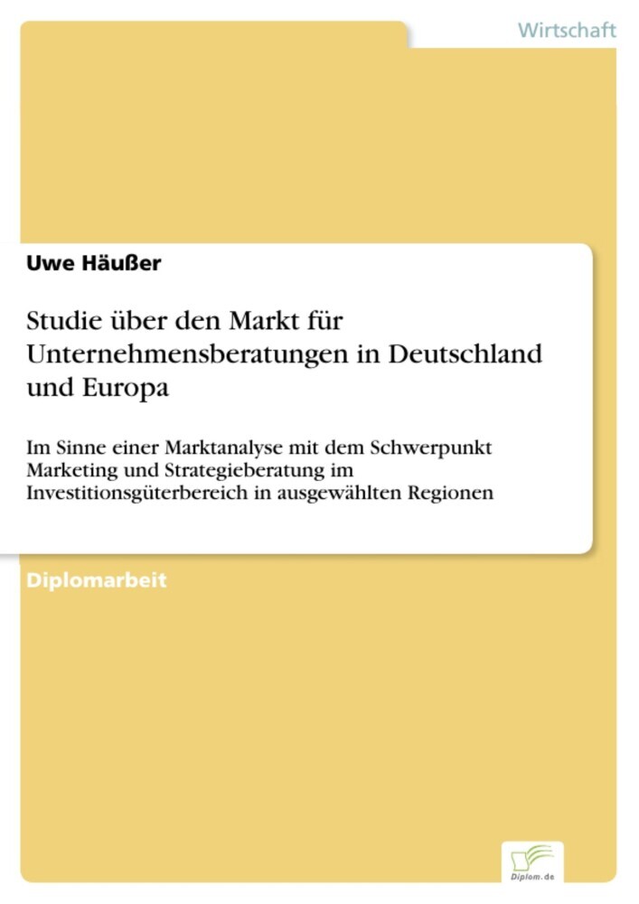 Studie über den Markt für Unternehmensberatungen in Deutschland und Europa main product photo
