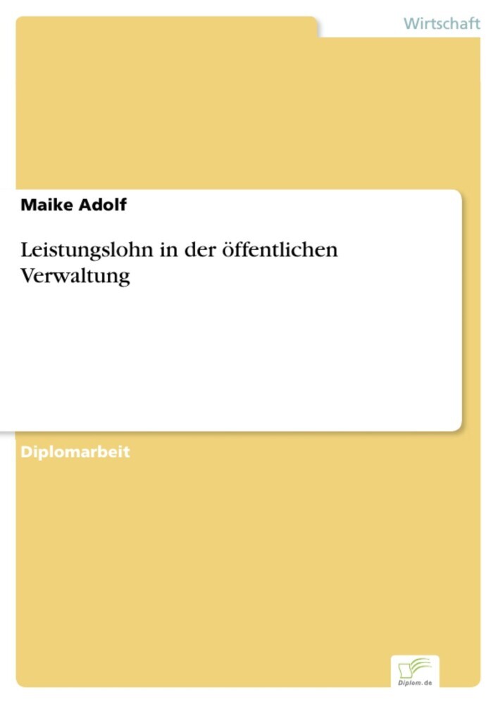 Leistungslohn in der öffentlichen Verwaltung main product photo