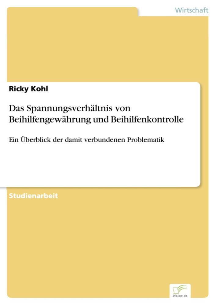 Das Spannungsverhältnis von Beihilfengewährung und Beihilfenkontrolle main product photo