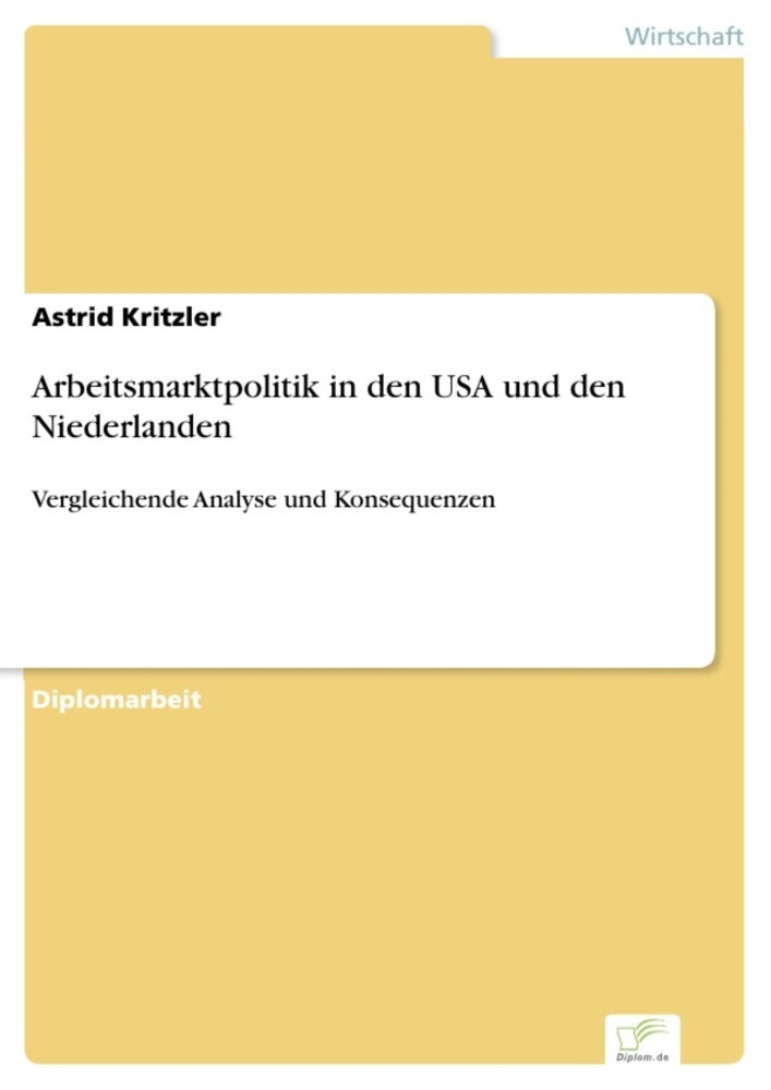 Arbeitsmarktpolitik in den USA und den Niederlanden main product photo