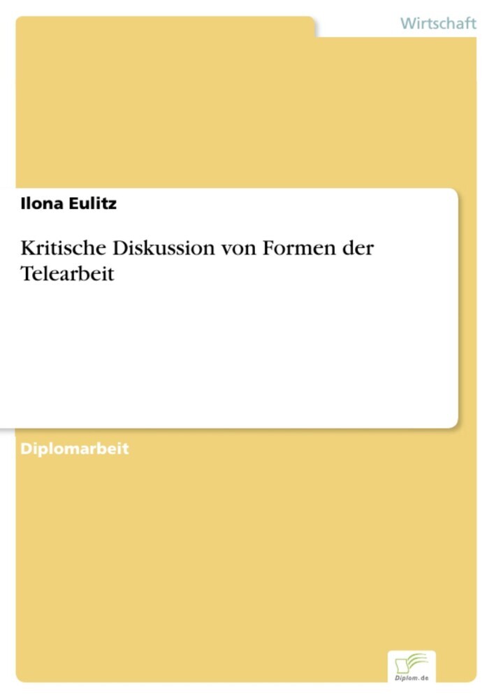 Kritische Diskussion von Formen der Telearbeit main product photo