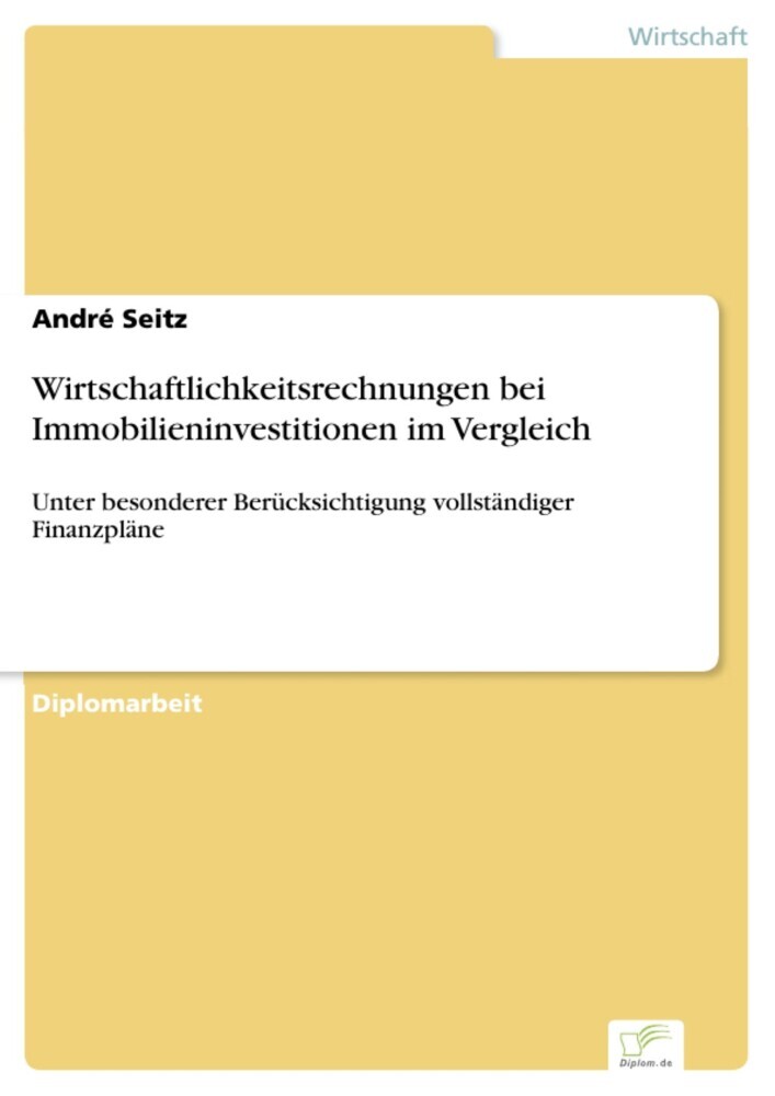 Wirtschaftlichkeitsrechnungen bei Immobilieninvestitionen im Vergleich main product photo