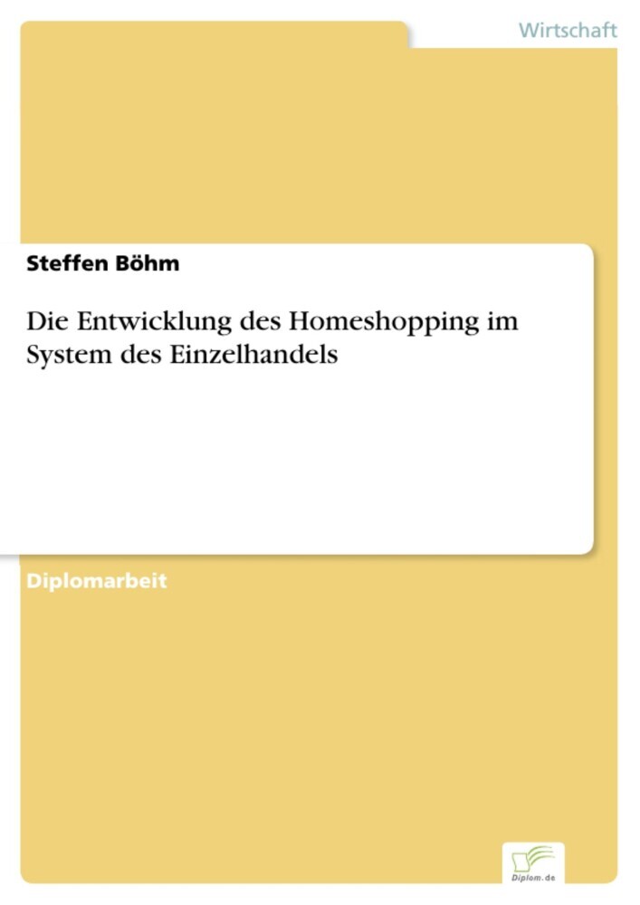 Die Entwicklung des Homeshopping im System des Einzelhandels main product photo