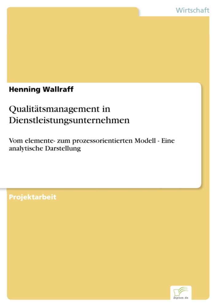 Qualitätsmanagement in Dienstleistungsunternehmen main product photo