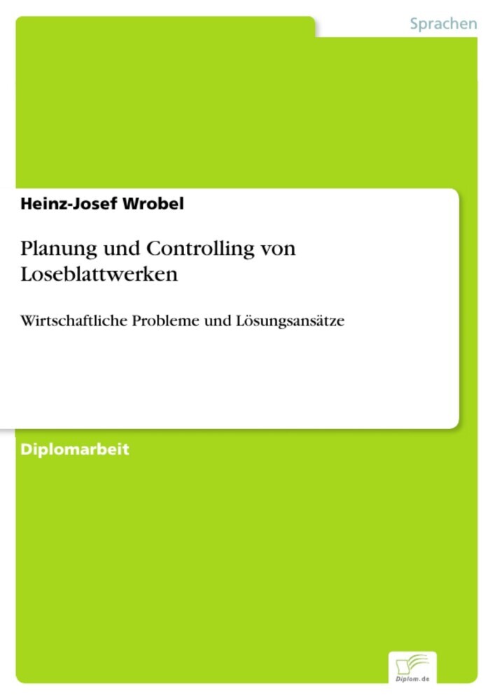 Planung und Controlling von Loseblattwerken main product photo