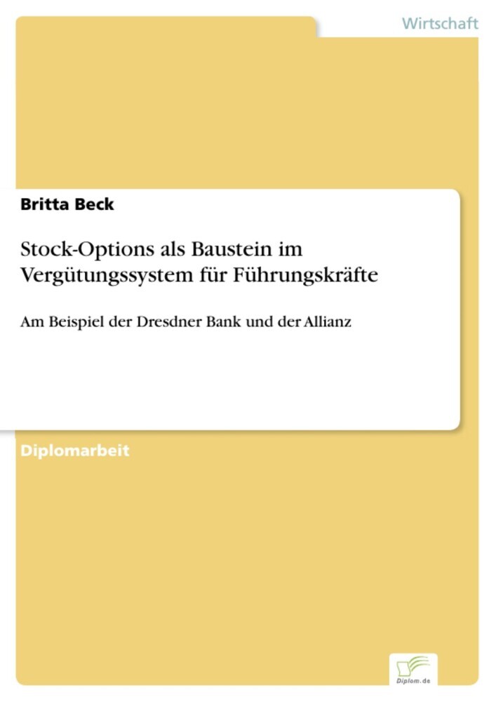 Stock-Options als Baustein im Vergütungssystem für Führungskräfte main product photo