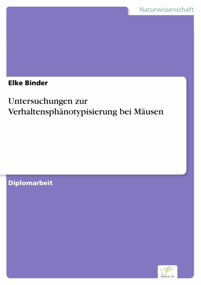 Untersuchungen zur Verhaltensphänotypisierung bei Mäusen main product photo