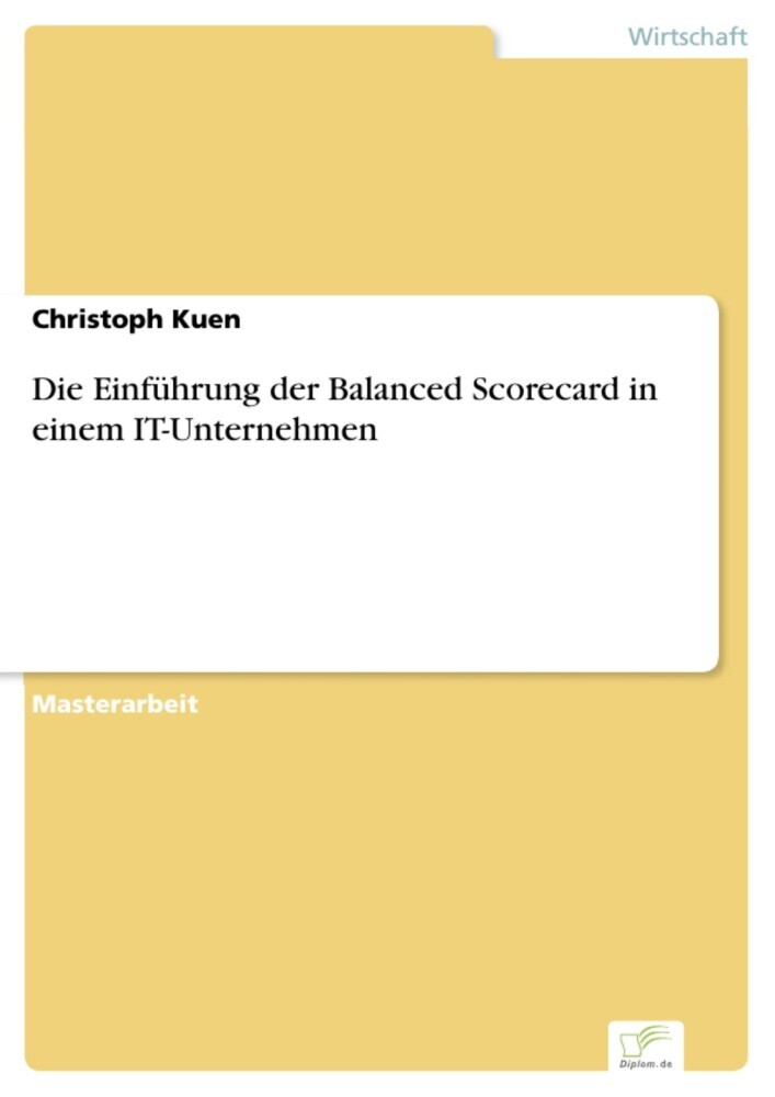 Die Einführung der Balanced Scorecard in einem IT-Unternehmen main product photo