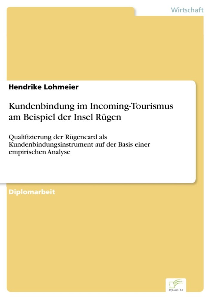 Kundenbindung im Incoming-Tourismus am Beispiel der Insel Rügen main product photo