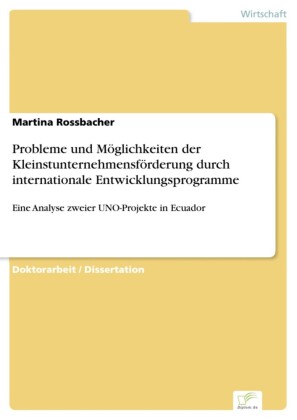 Probleme und Möglichkeiten der Kleinstunternehmensförderung durch internationale Entwicklungsprogramme