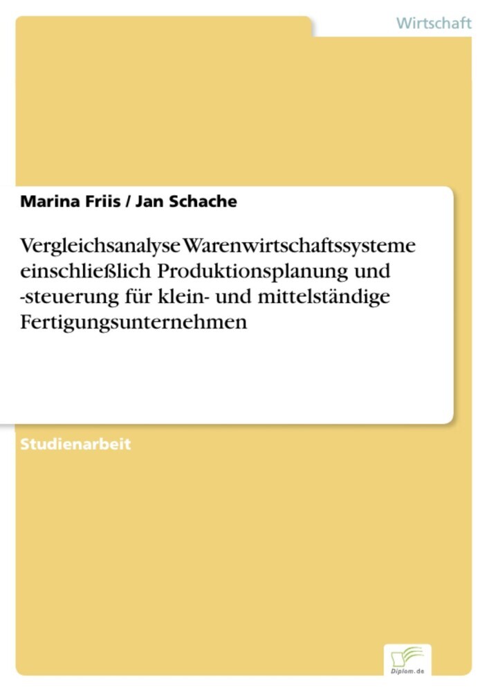 Vergleichsanalyse Warenwirtschaftssysteme einschließlich Produktionsplanung und -steuerung für klein- und mittelständige Fertigungsunternehmen main product photo