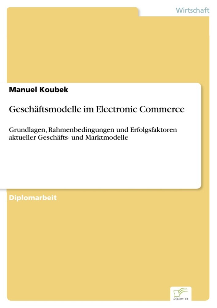 Geschäftsmodelle im Electronic Commerce main product photo