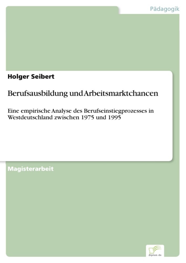 Berufsausbildung und Arbeitsmarktchancen main product photo