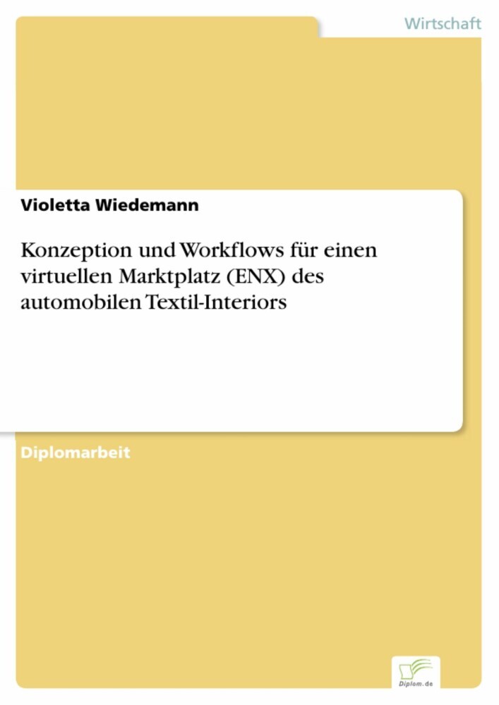 Konzeption und Workflows für einen virtuellen Marktplatz (ENX) des automobilen Textil-Interiors main product photo