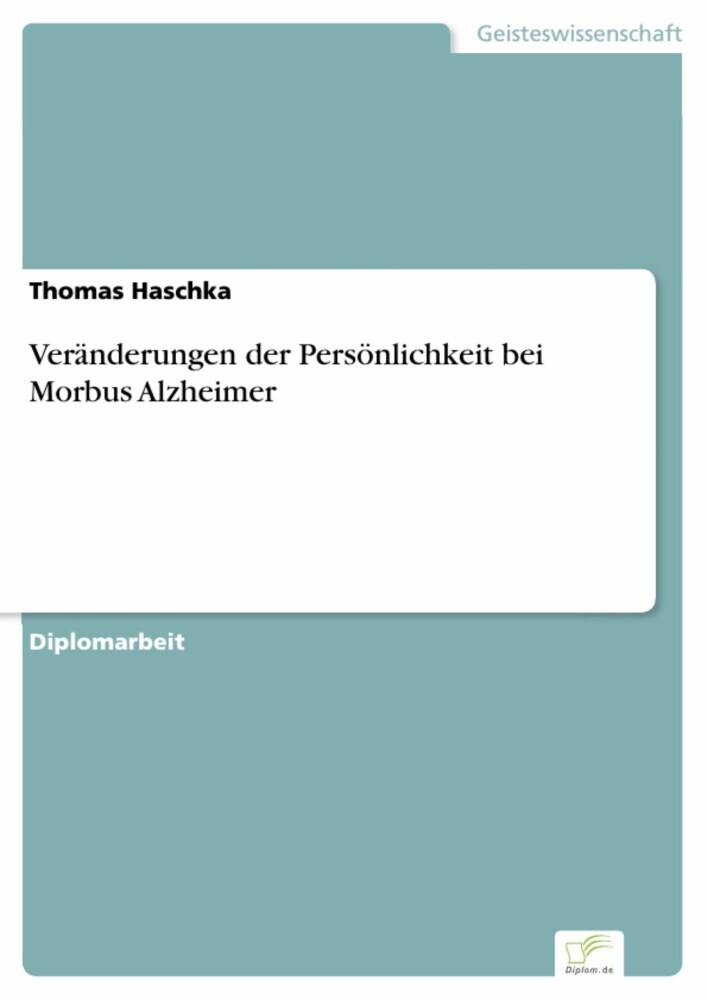 Veränderungen der Persönlichkeit bei Morbus Alzheimer main product photo