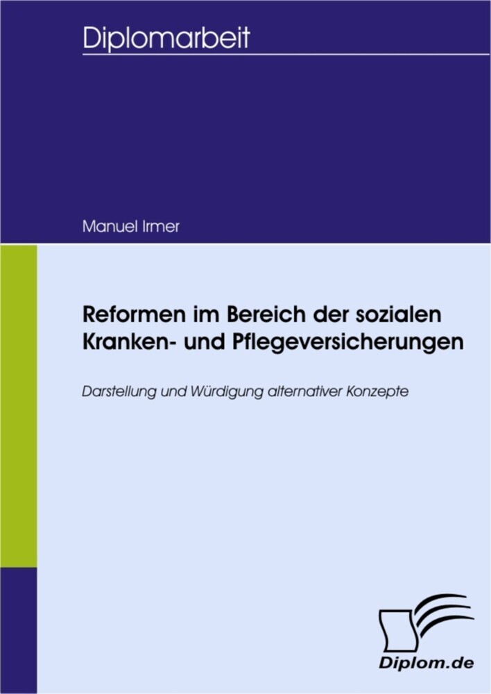 Reformen im Bereich der sozialen Kranken- und Pflegeversicherungen main product photo