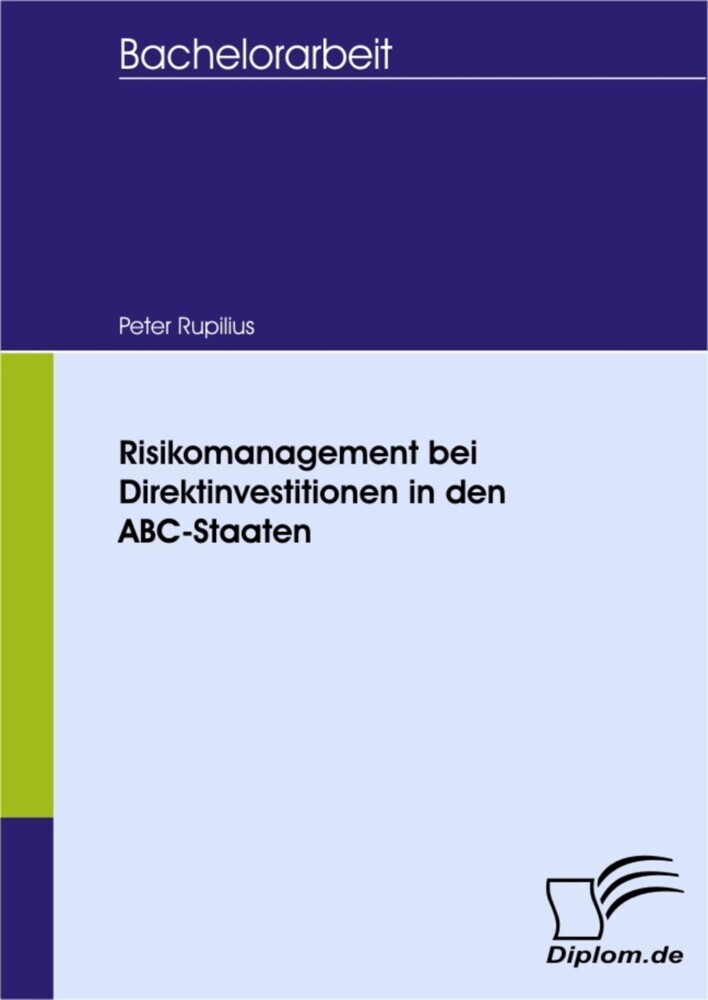 Risikomanagement bei Direktinvestitionen in den ABC-Staaten main product photo