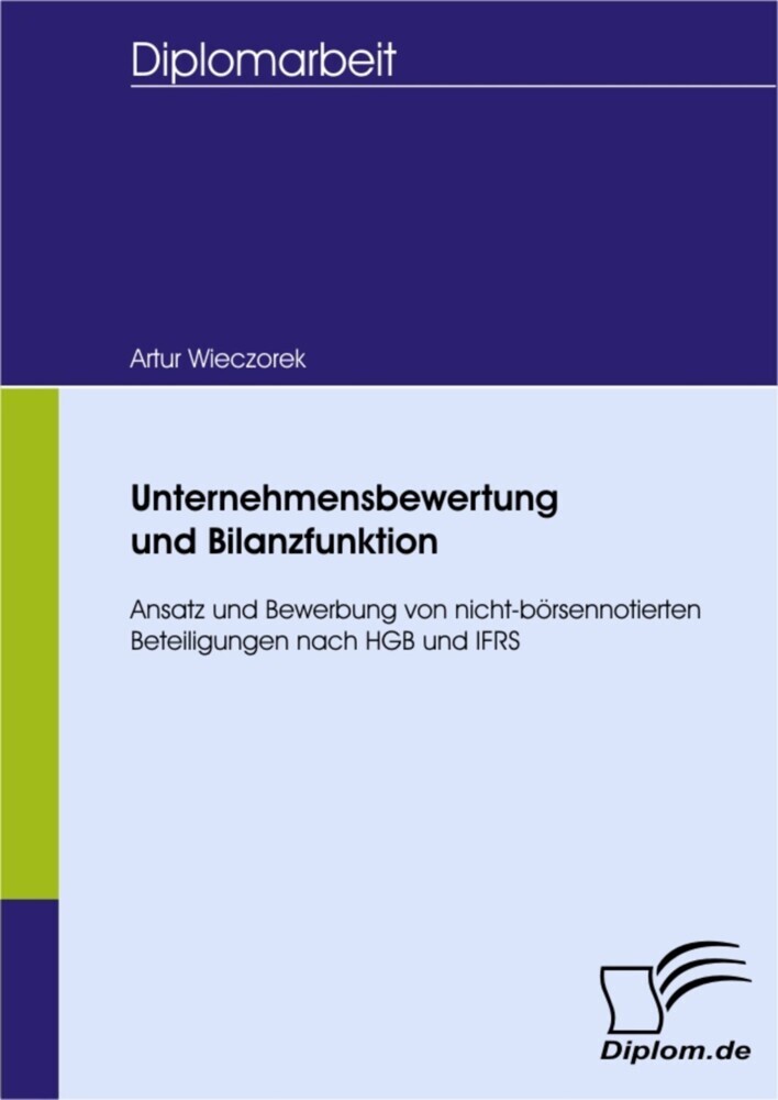 Unternehmensbewertung und Bilanzfunktion main product photo