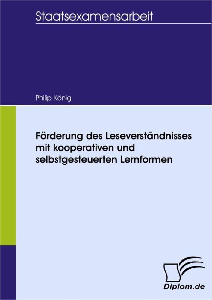 Förderung des Leseverständnisses mit kooperativen und selbstgesteuerten Lernformen main product photo