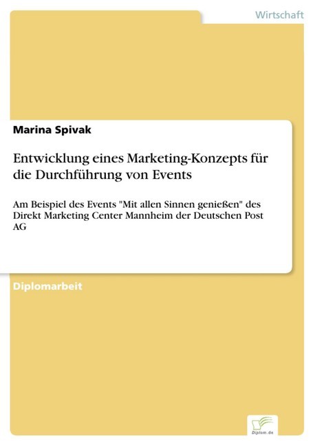 Entwicklung eines Marketing-Konzepts für die Durchführung von Events main product photo