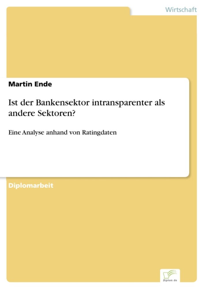 Ist der Bankensektor intransparenter als andere Sektoren? main product photo