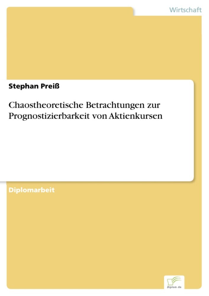 Chaostheoretische Betrachtungen zur Prognostizierbarkeit von Aktienkursen main product photo