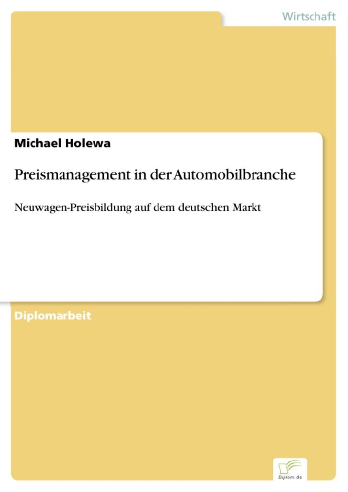 Preismanagement in der Automobilbranche main product photo