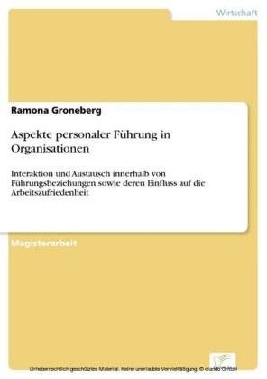 Aspekte personaler Führung in Organisationen