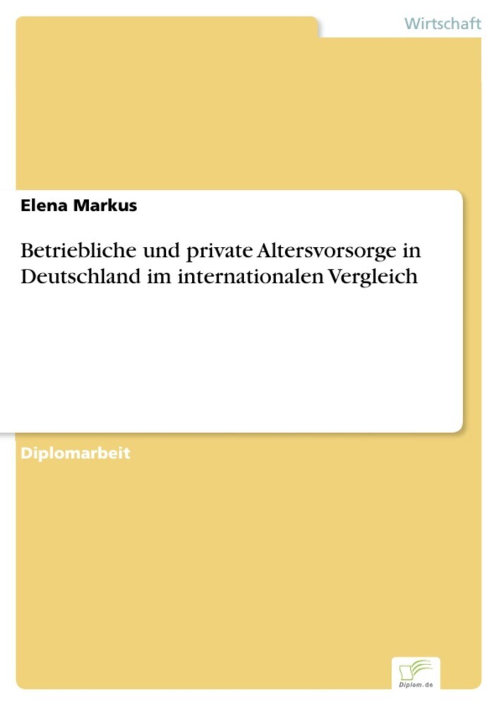 Betriebliche und private Altersvorsorge in Deutschland im internationalen Vergleich main product photo