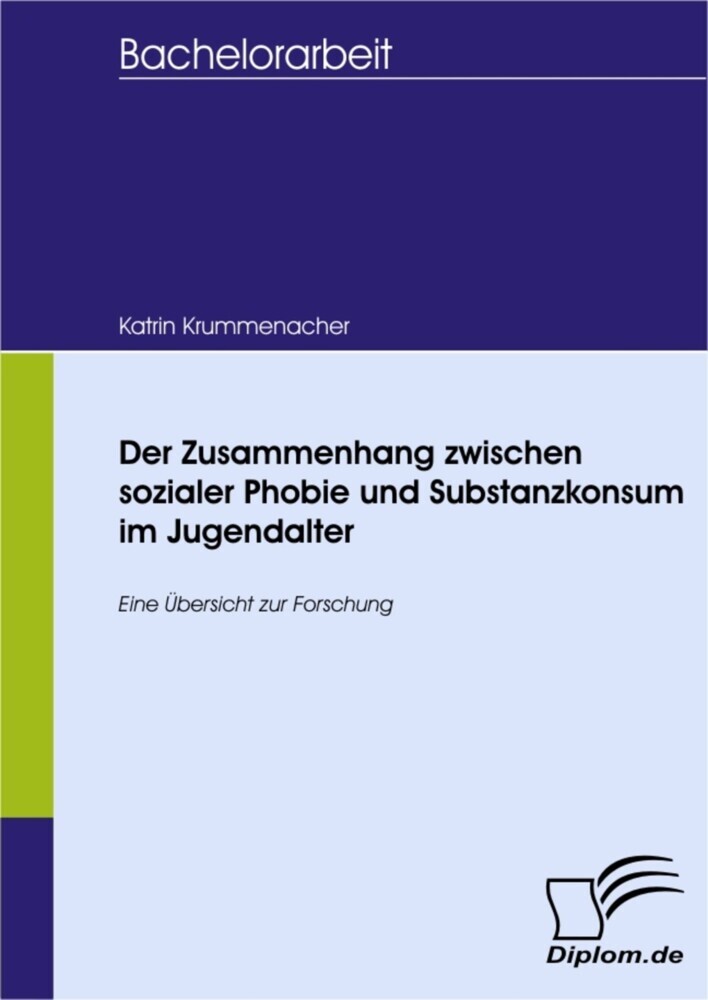 Der Zusammenhang zwischen sozialer Phobie und Substanzkonsum im Jugendalter main product photo
