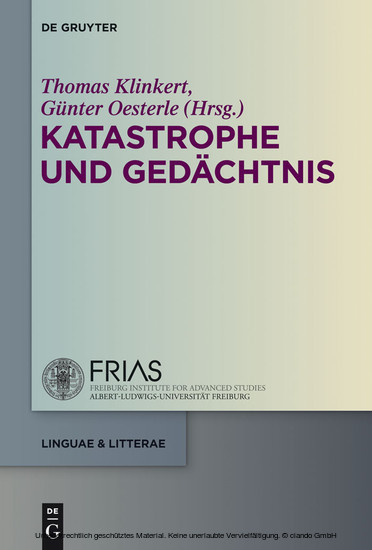 Katastrophe und Gedächtnis main product photo