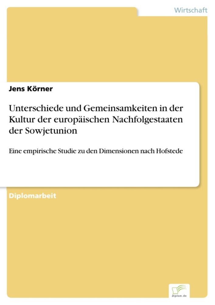 Unterschiede und Gemeinsamkeiten in der Kultur der europäischen Nachfolgestaaten der Sowjetunion main product photo