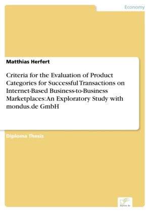 Criteria for the Evaluation of Product Categories for Successful Transactions on Internet-Based Business-to-Business Marketplaces: An Exploratory Study with mondus.de GmbH