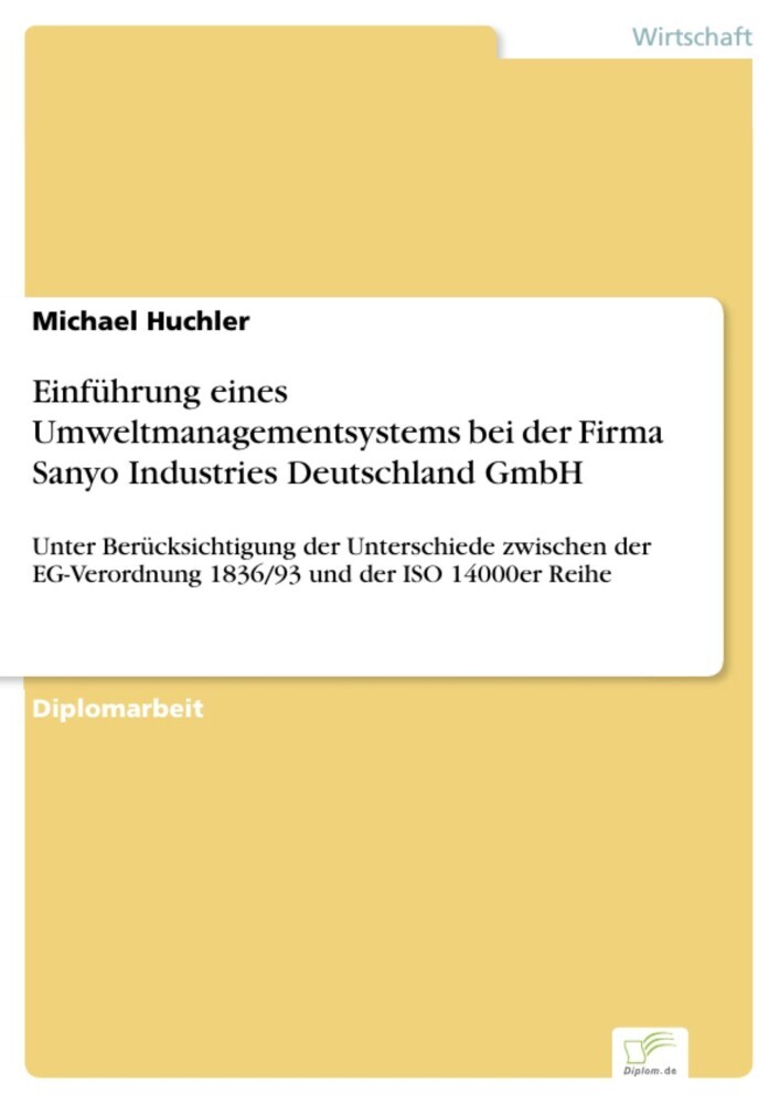 Einführung eines Umweltmanagementsystems bei der Firma Sanyo Industries Deutschland GmbH main product photo