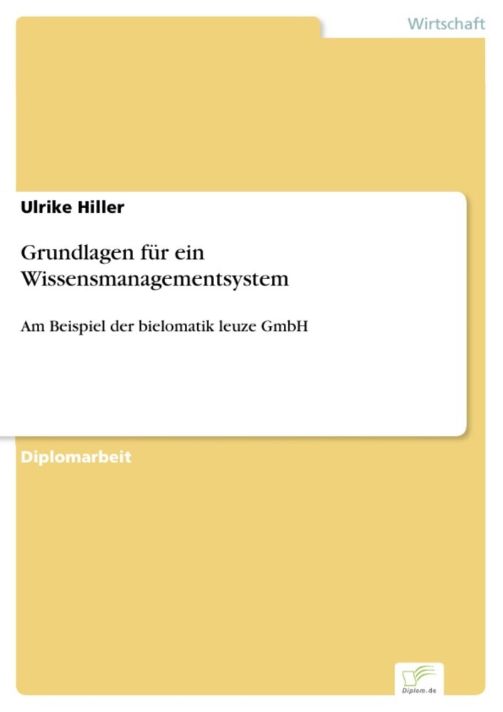 Grundlagen für ein Wissensmanagementsystem main product photo