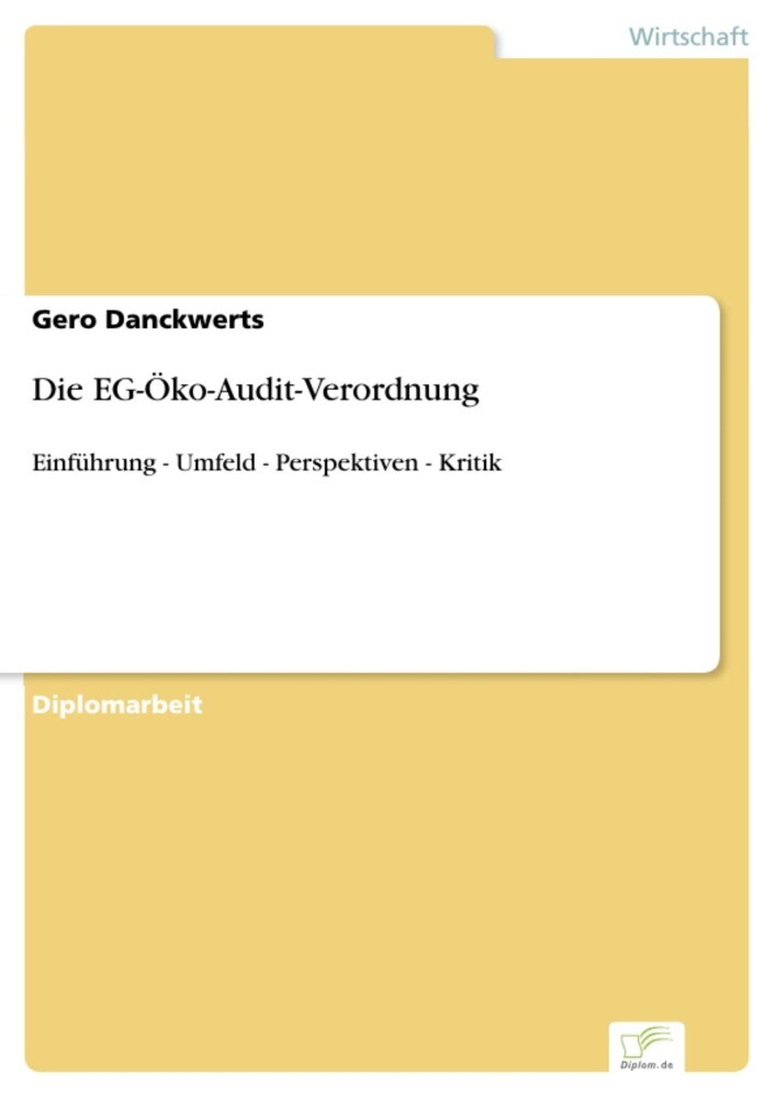 Die EG-Öko-Audit-Verordnung main product photo