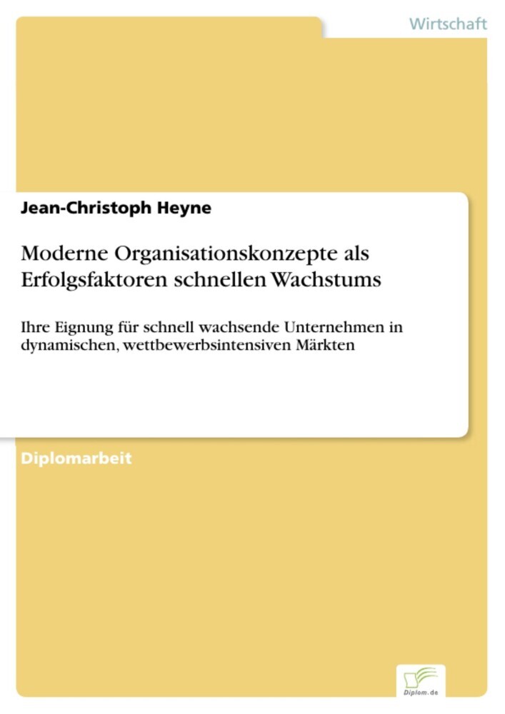 Moderne Organisationskonzepte als Erfolgsfaktoren schnellen Wachstums main product photo