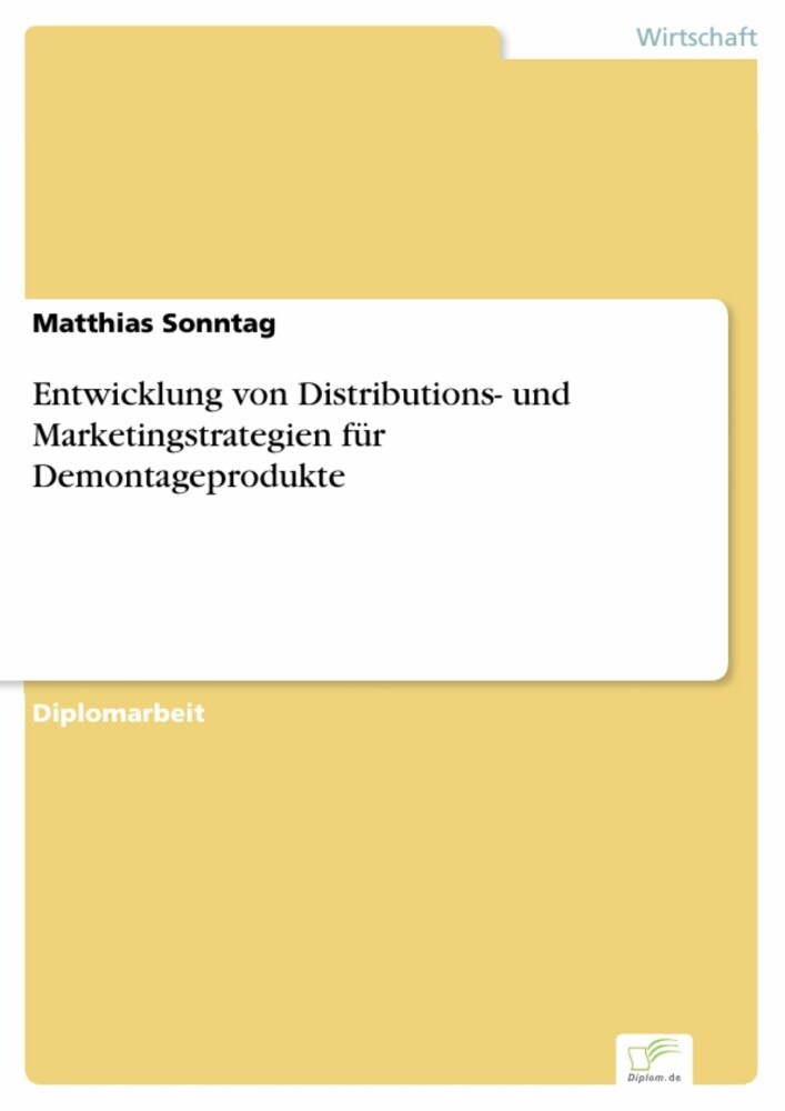 Entwicklung von Distributions- und Marketingstrategien für Demontageprodukte main product photo
