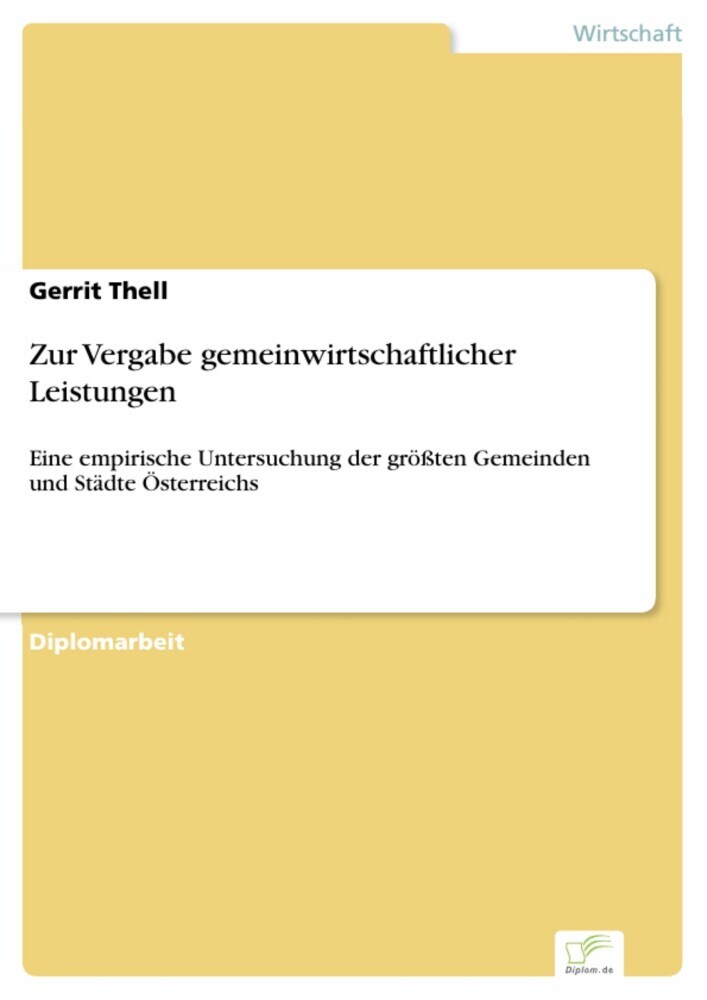 Zur Vergabe gemeinwirtschaftlicher Leistungen main product photo