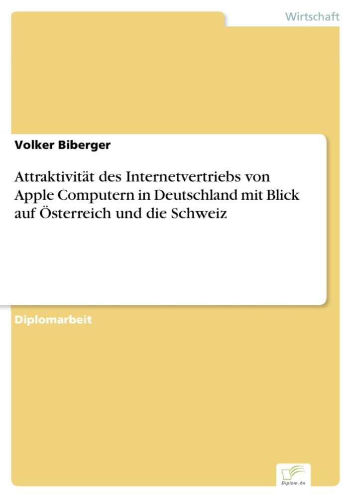 Attraktivität des Internetvertriebs von Apple Computern in Deutschland mit Blick auf Österreich und die Schweiz main product photo