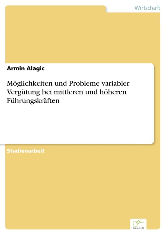 Möglichkeiten und Probleme variabler Vergütung bei mittleren und höheren Führungskräften main product photo