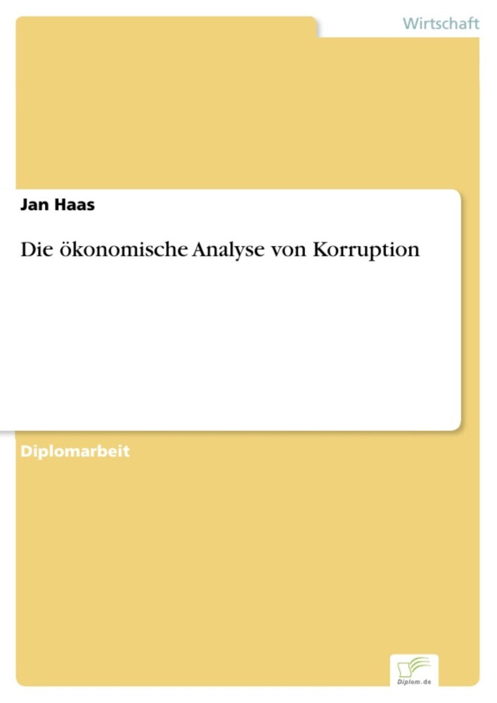 Die ökonomische Analyse von Korruption main product photo