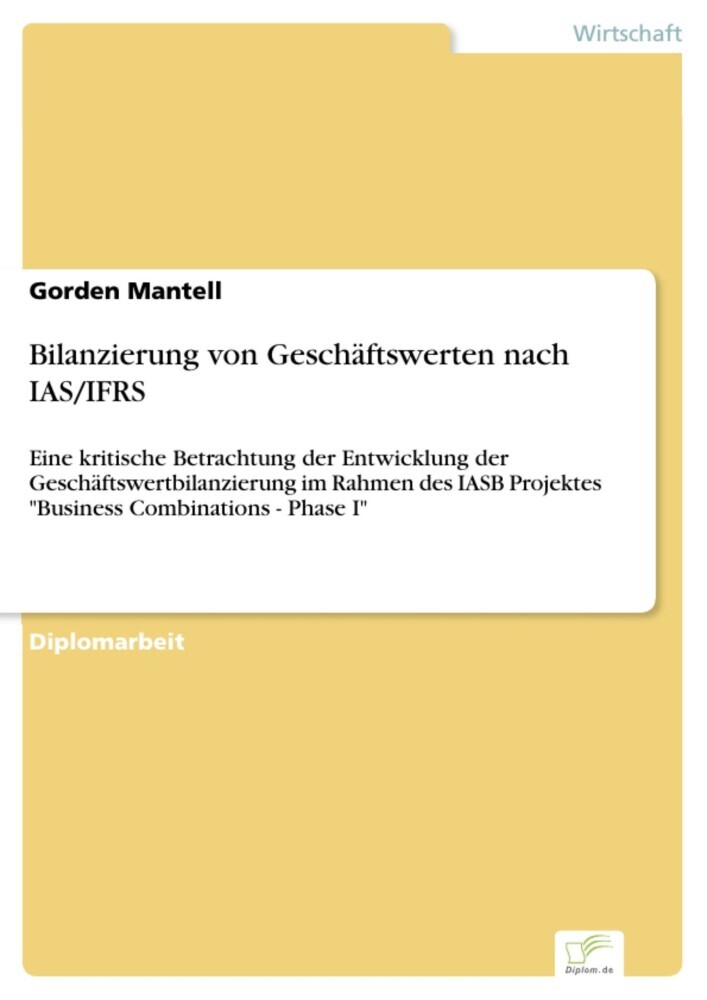 Bilanzierung von Geschäftswerten nach IAS/IFRS main product photo