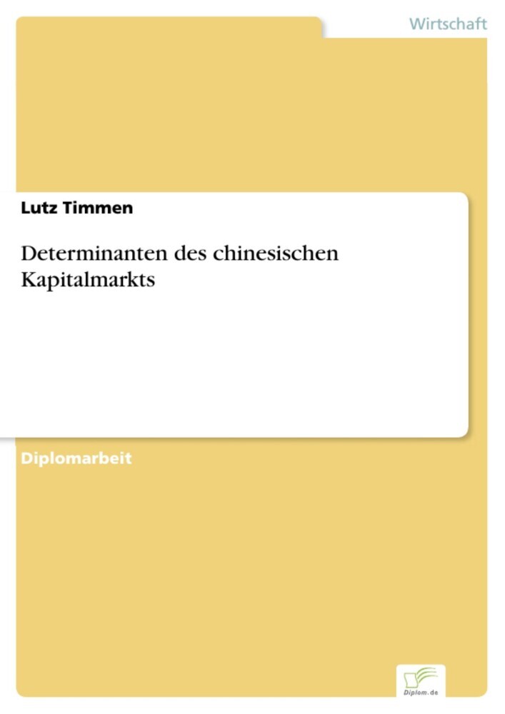 Determinanten des chinesischen Kapitalmarkts main product photo